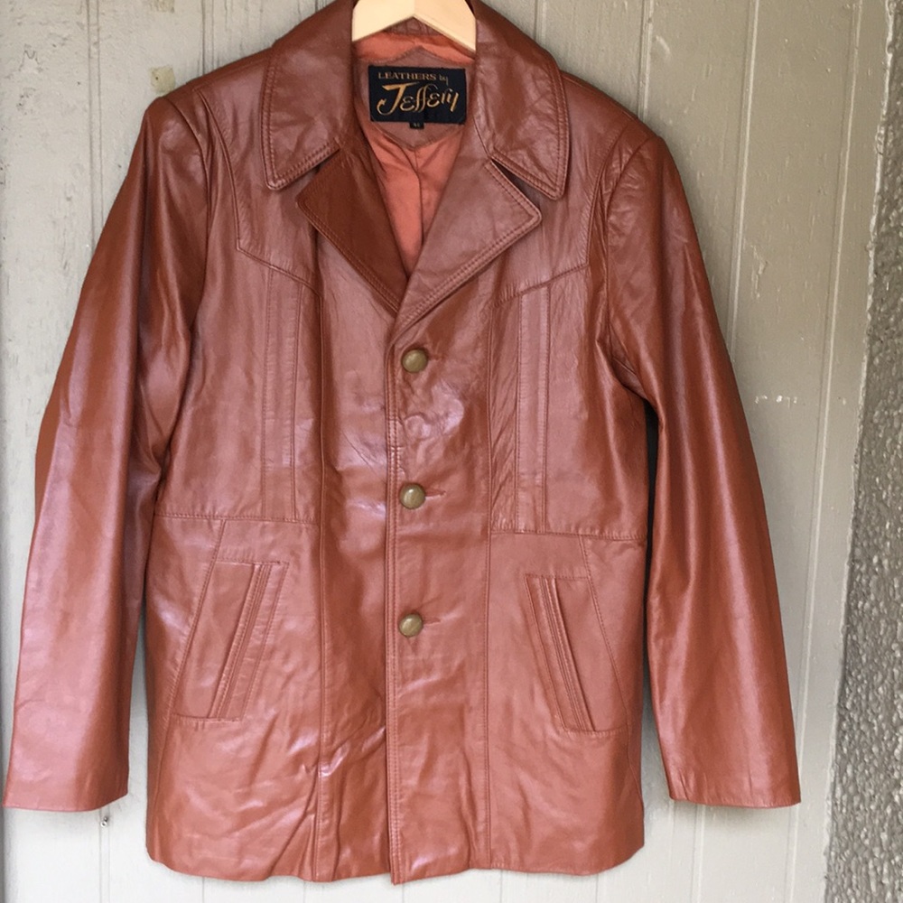 Leathers by Jeffery vintage leather blazer coat